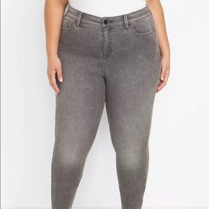 Lane Bryant, Gray Skinny Jeans- Size 14